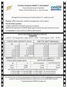 CENTRO ESTIVO TARIFFE def